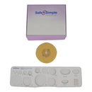 Ostomy Barrier Trim to Fit, Extended Wear Without Tape 57 mm Flange Red Code System Hydrocolloid Up to 1-3/4 Inch Opening 4 X 4 Inch (Case of 40)