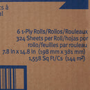 Georgia-Pacific Consumer Products LP SofPull White Paper Towel, 3,300 Feet, 6 Rolls per Case (6/CS) 