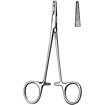 Merit Halsey / Webster Needle Holder - 5", Serrated - 97-812 