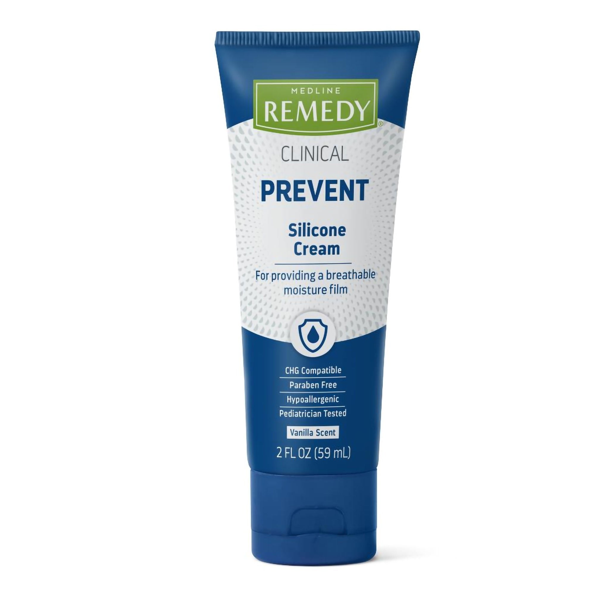 Hand and Body Moisturizer Medline Remedy Clinical Prevent 2 oz. Tube Vanilla Scent Cream CHG Compatible (Case of 24)