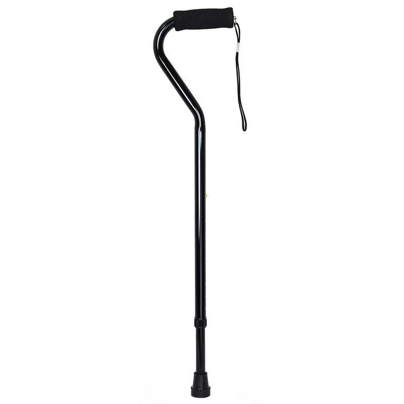 McKesson Black Aluminum Offset Cane, 30 – 39 Inch Height (Case of 6)