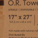 McKesson Brand McKesson Sterile Blue O.R. Towel, 17 x 27 Inch (12/CS) 