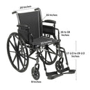 McKesson Brand drive Cruiser III Lightweight Wheelchair 