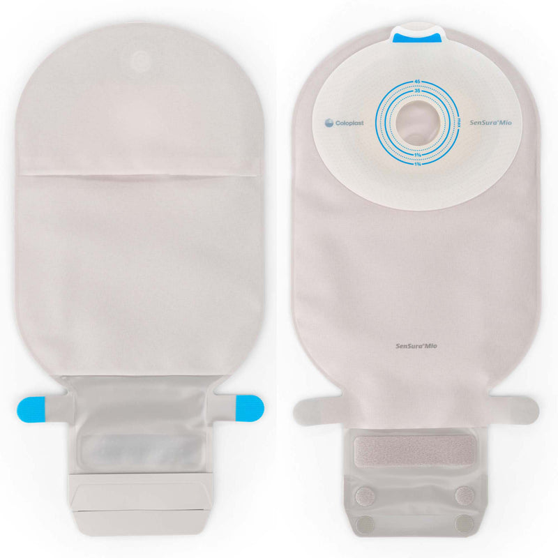 SenSura Mio 1-Piece Opaque Ostomy Pouch, 50mm Stoma (Box of 10)