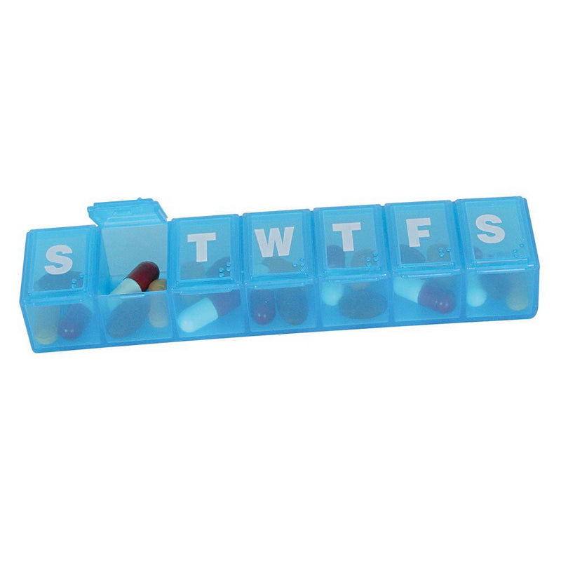 EZY Dose Classic Weekly Pill Organizer, Large Compartments, 1 x 1.25 x 6 Inch (Each)