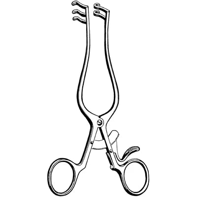 Merit Weitlaner Retractor - 4-1/2", 2x3 Teeth, Blunt - 97-371