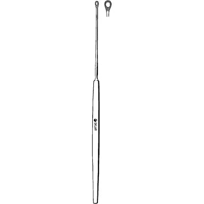 Sklar Shapleigh Ear Curette - Straight, Large, 6-1/4" - 67-2526