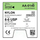 SUTURE BLK MONO NYLON 8-05/13CM NDL VR5 12/BX