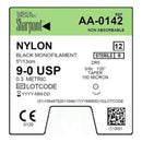 SUTURE BLK MONO NYLON 9-05/13CM NDL DR5 12/BX