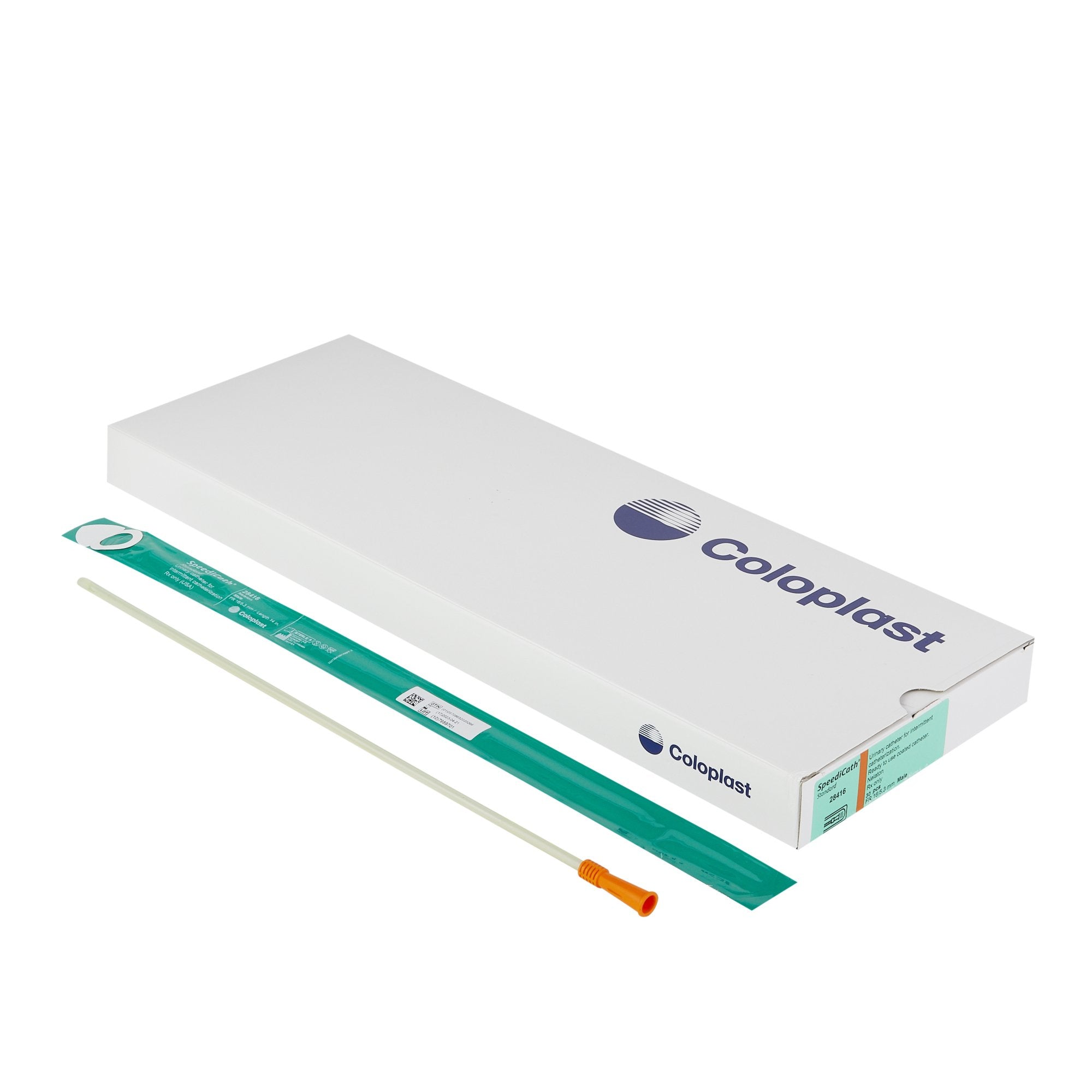 Urethral Catheter SpeediCath Straight Tip Hydrophilic Coated Polyurethane 16 Fr. 14 Inch Length 