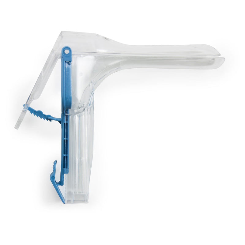 Vaginal Speculum McKesson Graves NonSterile Office Grade Acrylic Small Double Blade Duckbill Disposable Corded Light Source Compatible 