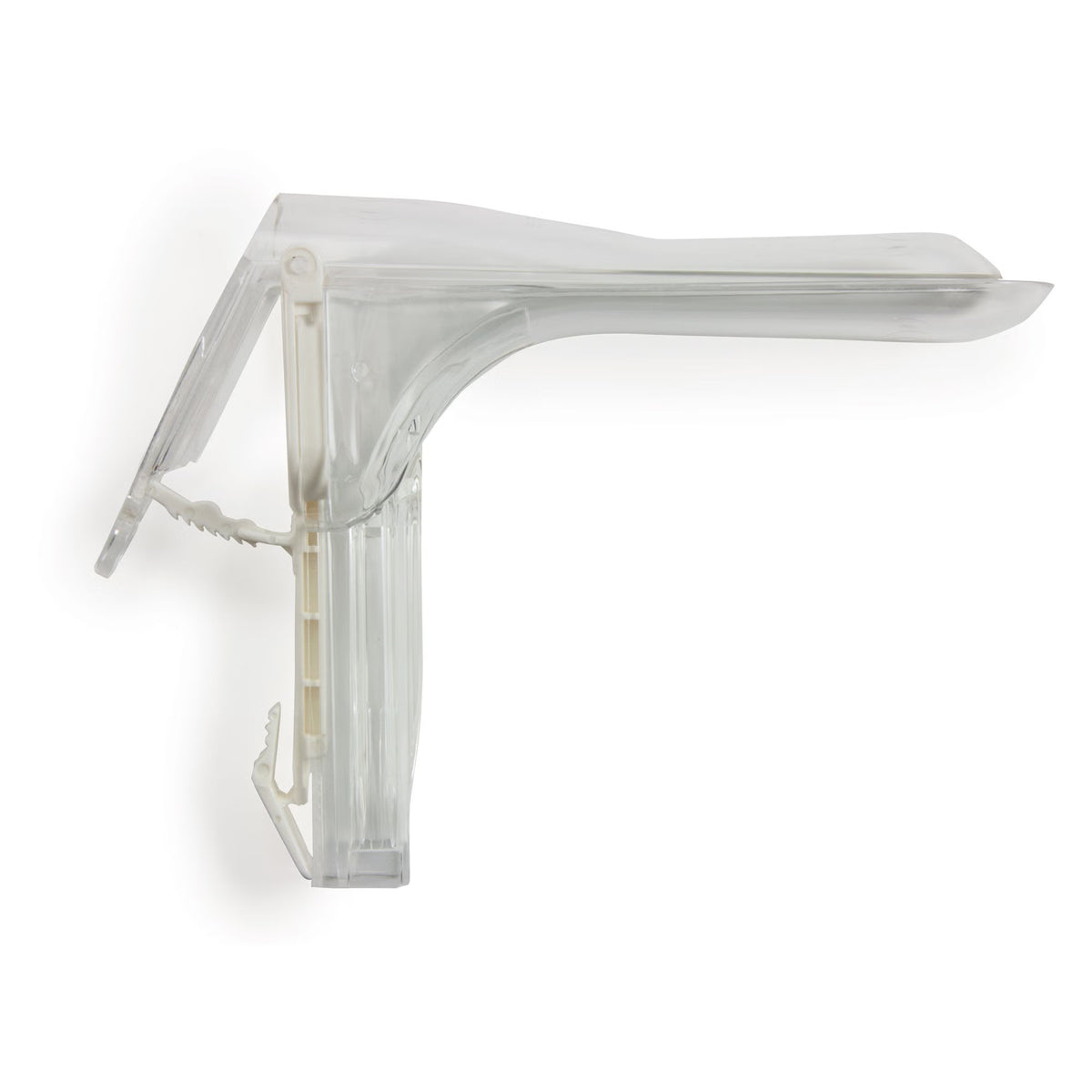 Vaginal Speculum McKesson Graves NonSterile Office Grade Acrylic Large Double Blade Duckbill Disposable Corded Light Source Compatible (Case of 100)