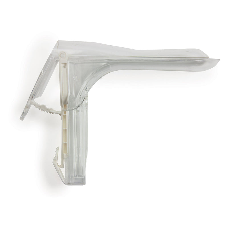 Vaginal Speculum McKesson Graves NonSterile Office Grade Acrylic Large Double Blade Duckbill Disposable Corded Light Source Compatible (Case of 100)