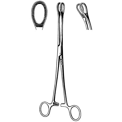 Sklar Foerster Sponge Forceps - 9-1/2", Curved, Serrated - 87-2395