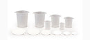 BEAKER TRI-POUR 1000ML CLR25/SLV 4SLV/CS