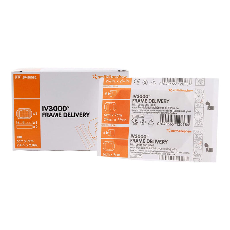 IV Dressing IV3000 Frame Delivery Film 2-3/8 X 2-3/4 Inch Sterile