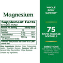 US Nutrition Nature's Bounty Magnesium 400 mg Mineral Supplement Rapid Release Softgels 