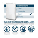 Attends Supersorb Advanced Premium Underpad, 23 X 36 Inches (Case of 70)