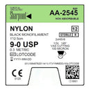 SUTURE BLK MONO NYLON 9-01/2.5CM NDL 2HSV6 12/BX