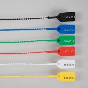 Easy Pull-Tight Seal Health Care Logistics Consecutively Numbered Blue Polypropylene 8-7/8 Inch Length (Pack of 100)