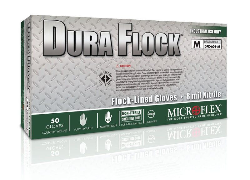 Microflex Medical Dura Flock Flock Lined Glove (500/CS)