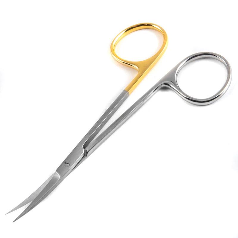 Sklar Edge Sklarhone Super-Cut TC Iris Scissors - 4-1/2", Curved, Sharp/Sharp, 1 Razor Edge, 1 Micro-Serrated Edge - 16-3546