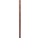 Mabis Healthcare Brazos Traditional Straight Pine Handcrafted Walking Stick, 55-Inch, Red 