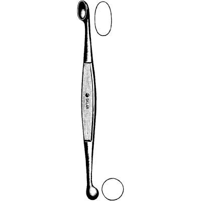 Sklar Volkmann Bone Curette - 10-1/2", Oval,
