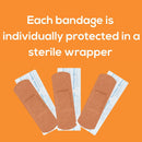 Tru-Colour Skin Tone Shade Fabric Bandage Adhesive Strips – Olive, 1 x 3 Inch (Case of 12) 
