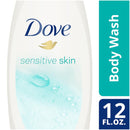 Dove Sensitive Skin Body Wash, Unscented, 12-ounce Bottle (Each)