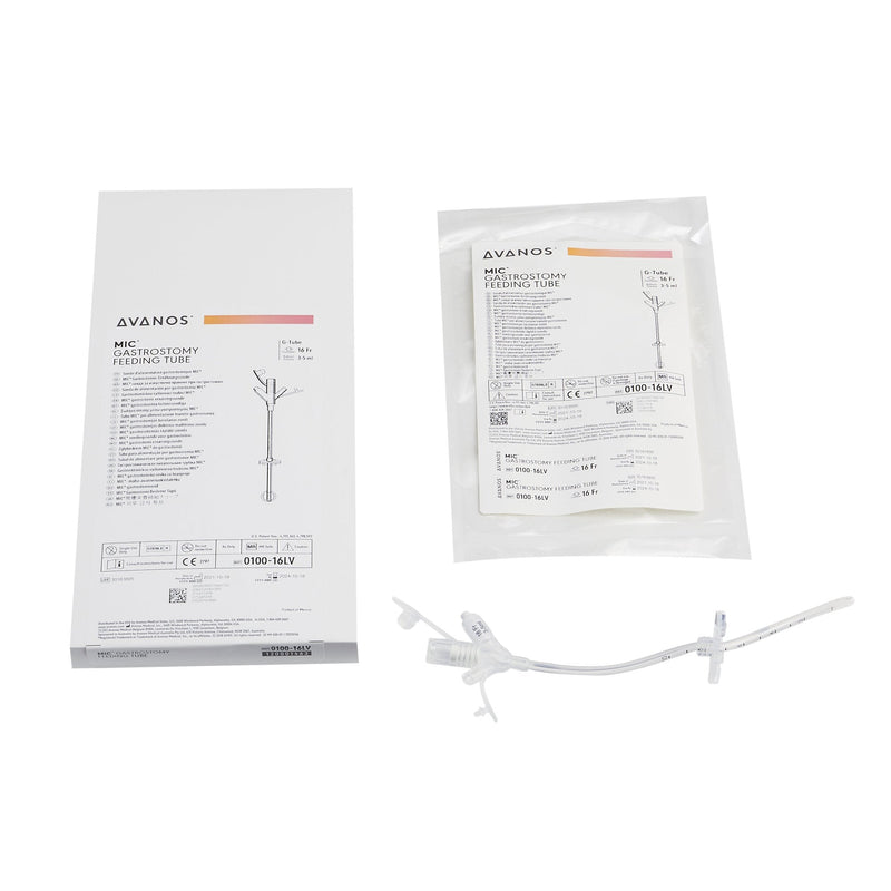 Gastrostomy Feeding Tube MIC 16 Fr. Silicone Sterile 