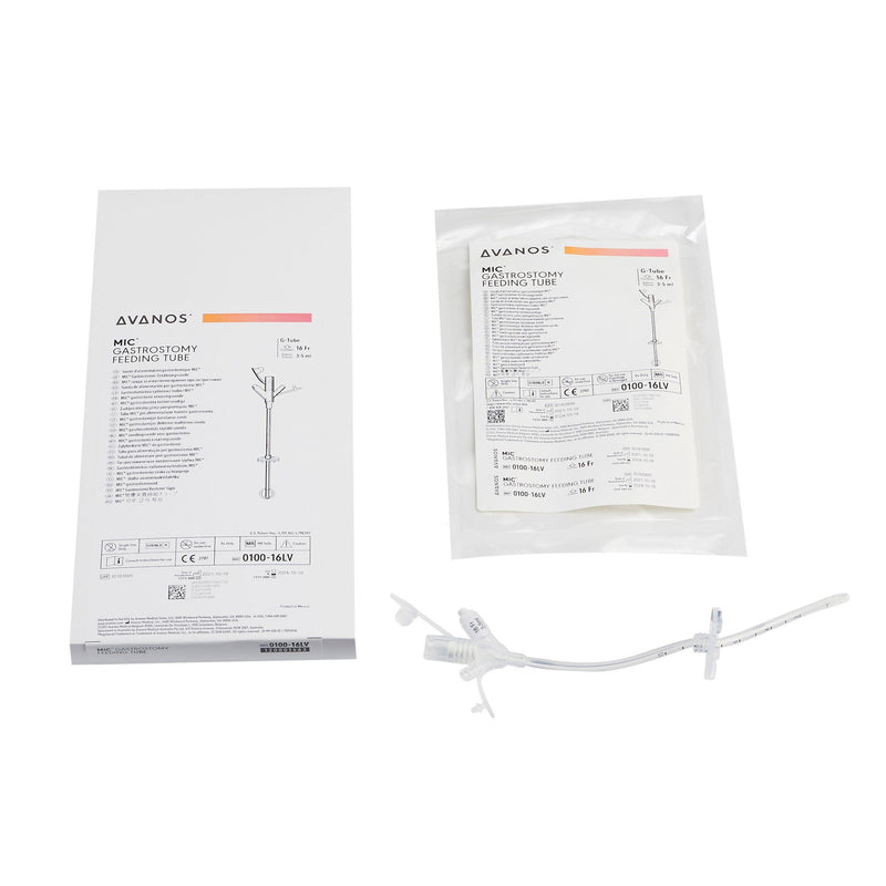 Gastrostomy Feeding Tube MIC 16 Fr. Silicone Sterile (Each)