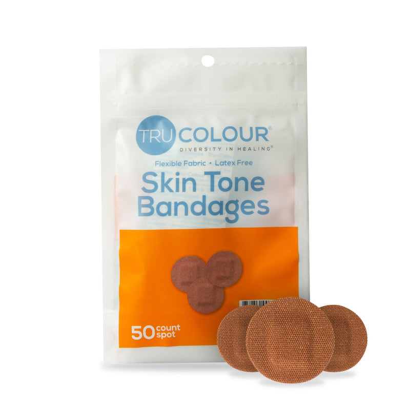 TruColour Brown Adhesive Strip, Spot (Case of 2500) 