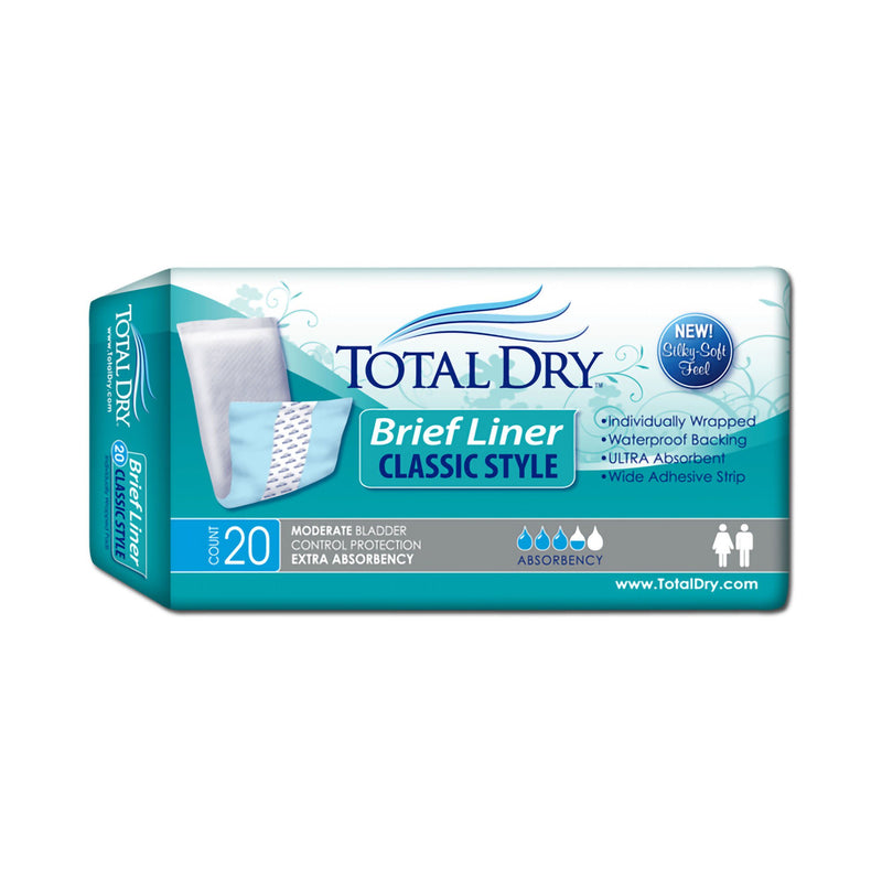 TotalDry Moderate Extra Absorbency Bladder Control Pad, 4 x 13 Inch (Case of 180)