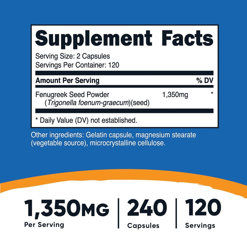 nutricost 675 mg Fenugreek Capsules