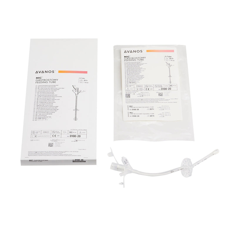 Gastrostomy Feeding Tube MIC 20 Fr. Silicone Sterile 