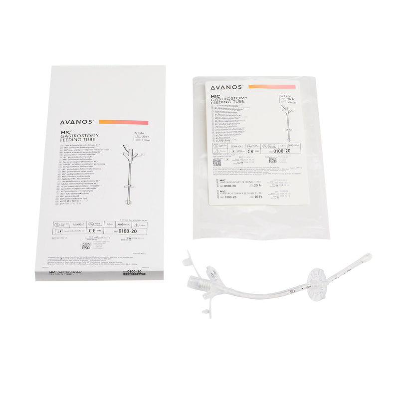 Gastrostomy Feeding Tube MIC 20 Fr. Silicone Sterile (Each)