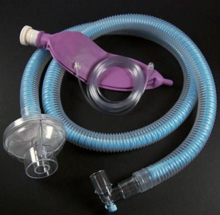 Anesthesia Breathing Circuit Ultra Flex Expandable Tube 75 Inch Tube Dual Limb Adult 3 Liter Bag Single Patient Use (Case of 30)