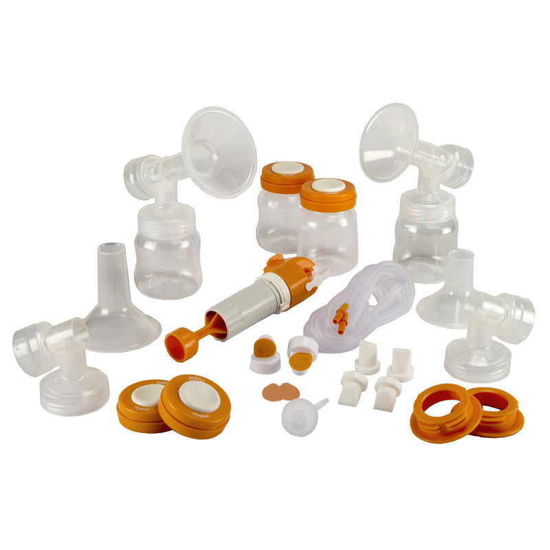 Deluxe Breast Pump Personal Accessory Kit Hygeia For Medela Lactina, Hygeia EnJoye, EnDeare Breast Pumps (Box of 20)