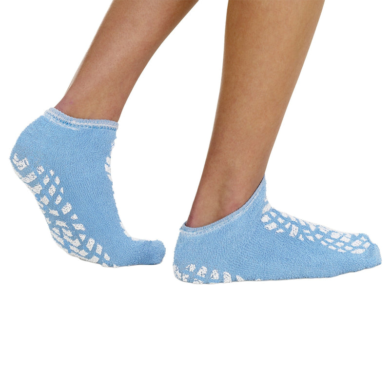 The Pillow Factory Division Terry Treads Slipper Socks, Medium, Blue (48/CS)