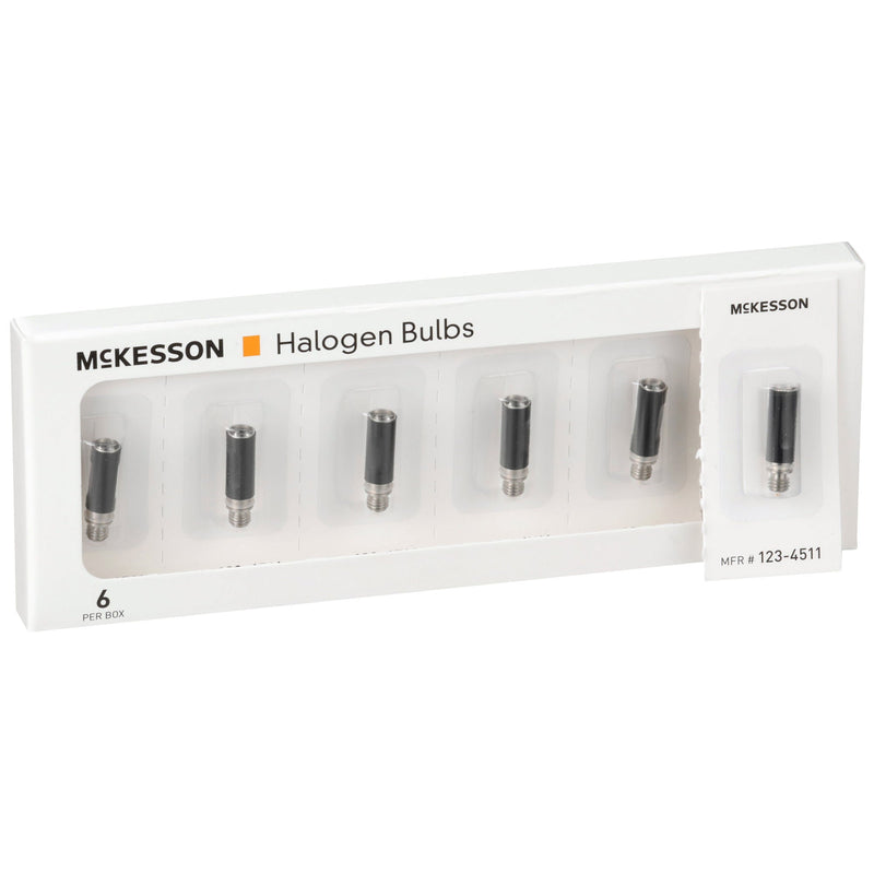 McKesson Halogen Lamp, Replacement Bulb for Vaginal Specula, 4.6 Volt 3 Watt (Box of 6)