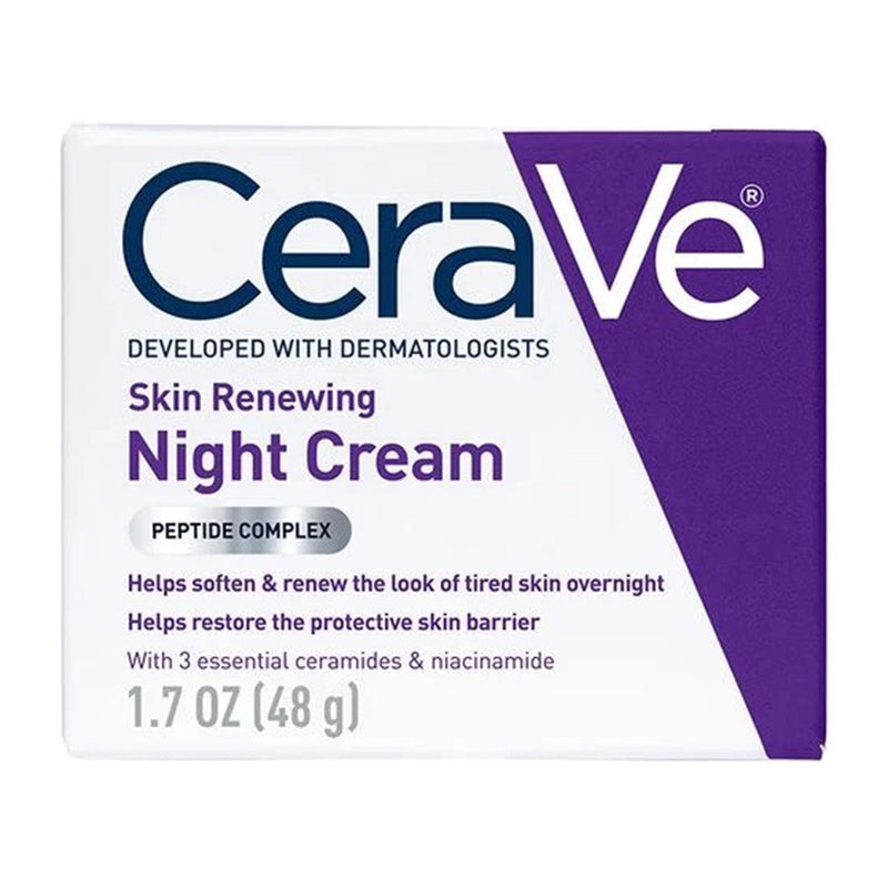 Loreal USA CeraVe Skin Renewing Night Cream Peptide Complex, 48-gram Jar 