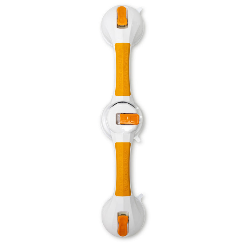 McKesson Rotating Suction-Cup Grab Bar, White/Yellow Plastic (Case of 3)