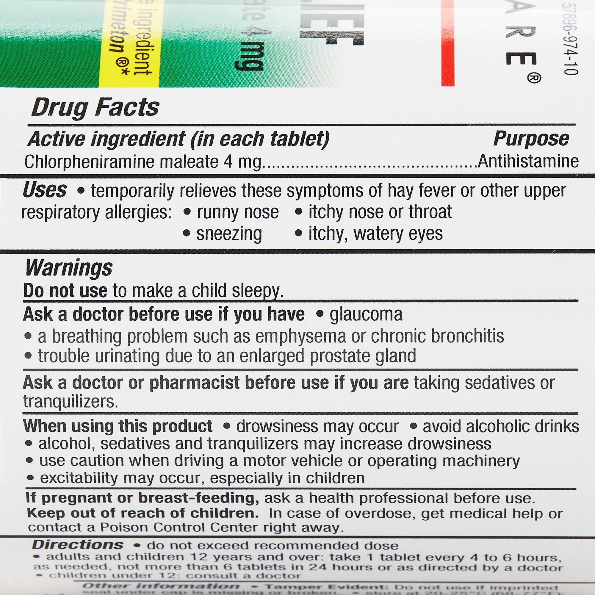 Geri-Care Health*Star Chlorpheniramine Maleate Allergy Relief (12/CS) 