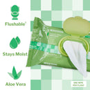 McKesson Flushable* Wet Wipes - Scented, 96 Wet Wipes per Pack (Case of 576)