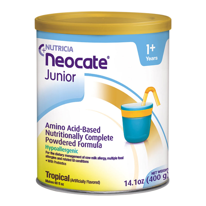 Pediatric Oral Supplement Neocate Junior Tropical Flavor 14.1 oz. Can Powder Amino Acid Food Allergies 