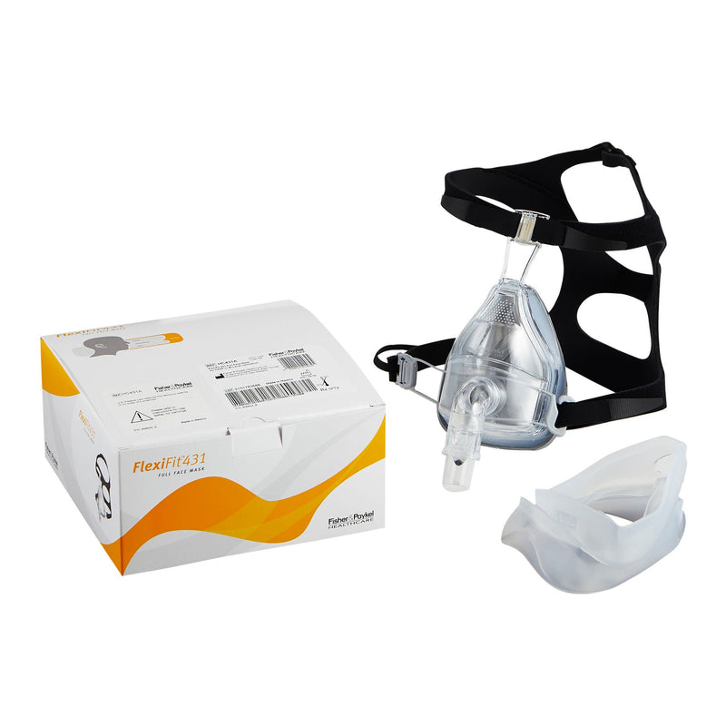 CPAP Mask Kit CPAP Starter Kit FlexiFit 431 Full Face Style Small / Medium / Large Cushions