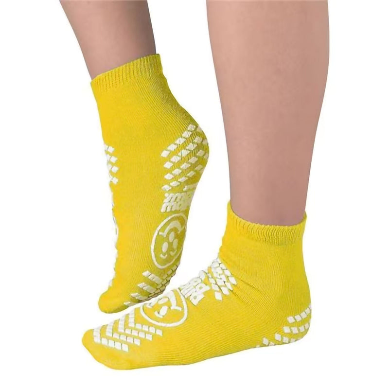 Pillow Paws Risk Alert Terries Slipper Socks, Yellow, 2X-Large (Case of 48 Pairs)