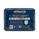 Attends Sleep Comfort Premium Overnight Underwear, Small, 20 – 34 Inches (Case of 80)