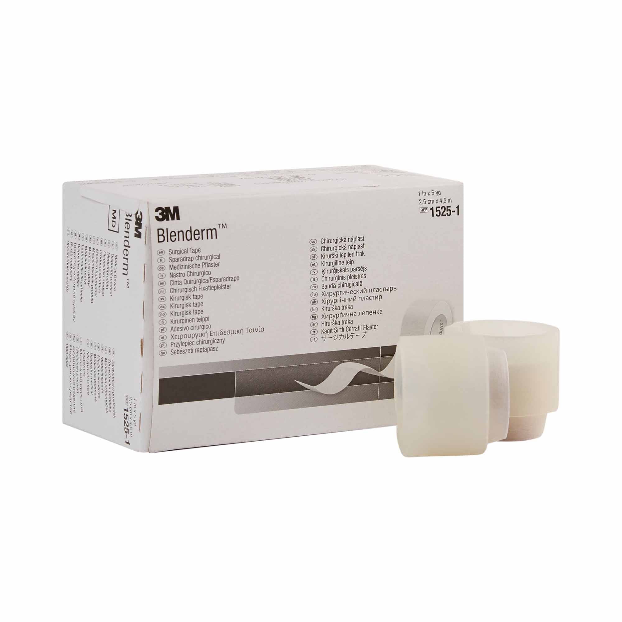 Waterproof Medical Tape 3M Blenderm Transparent 1 Inch X 5 Yard Plastic NonSterile 